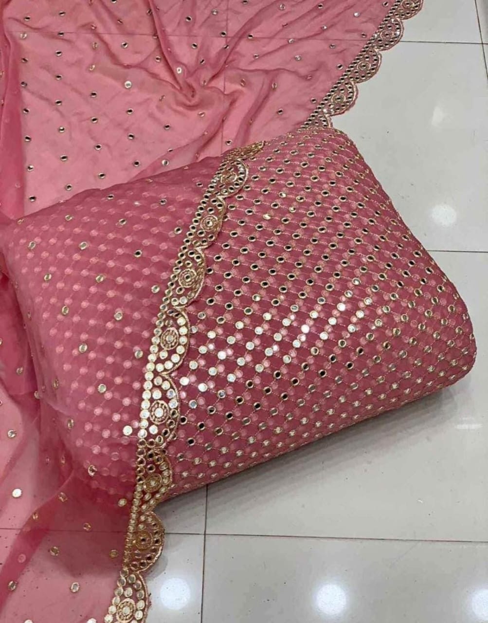 Chiffon 3pcs (inspired By Hiba Bukhari)