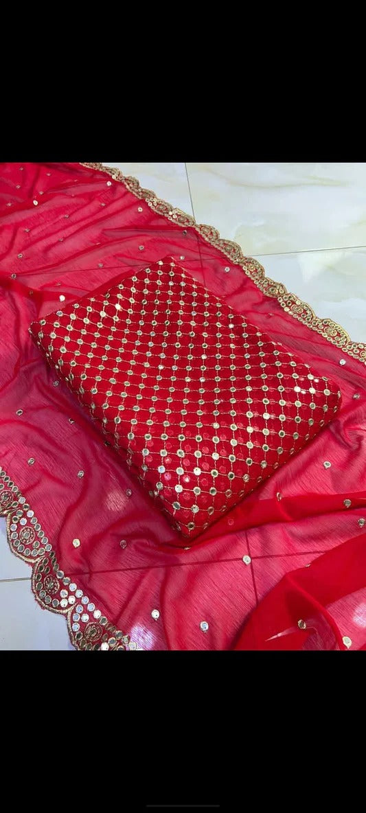 Chiffon 3pcs (inspired By Hiba Bukhari)