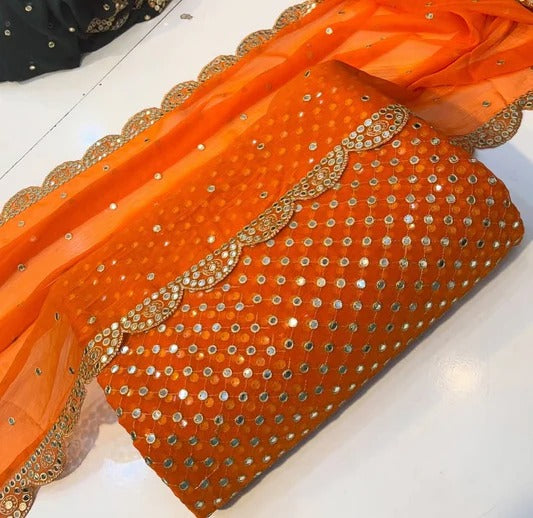 Chiffon 3pcs (inspired By Hiba Bukhari)