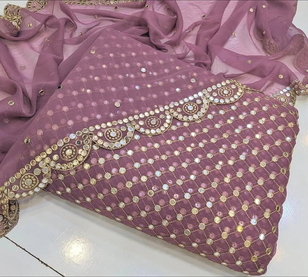 Chiffon 3pcs (inspired By Hiba Bukhari)