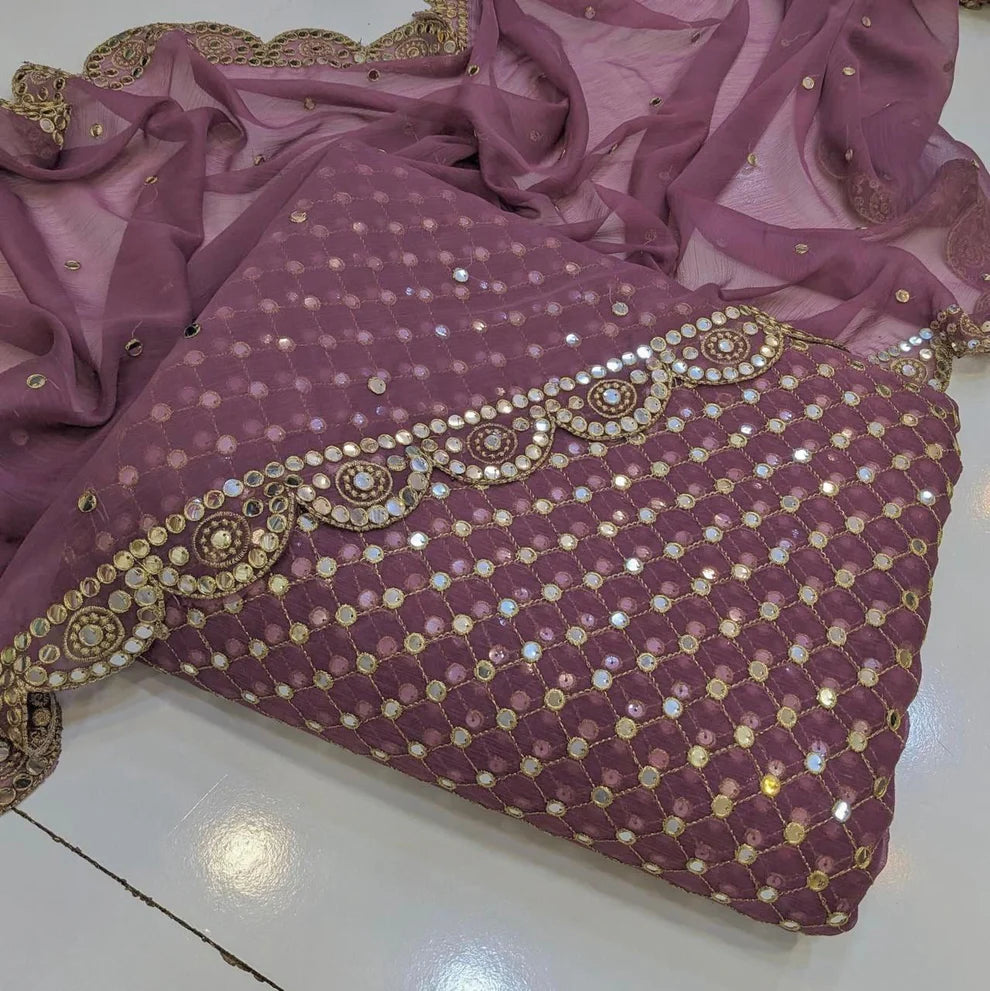 Hiba Bukhari Formal Chiffon 3pc